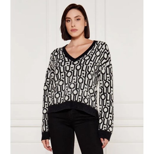 Liu Jo Sweter | Loose fit | z dodatkiem wełny ze sklepu Gomez Fashion Store w kategorii Swetry damskie - zdjęcie 184526679