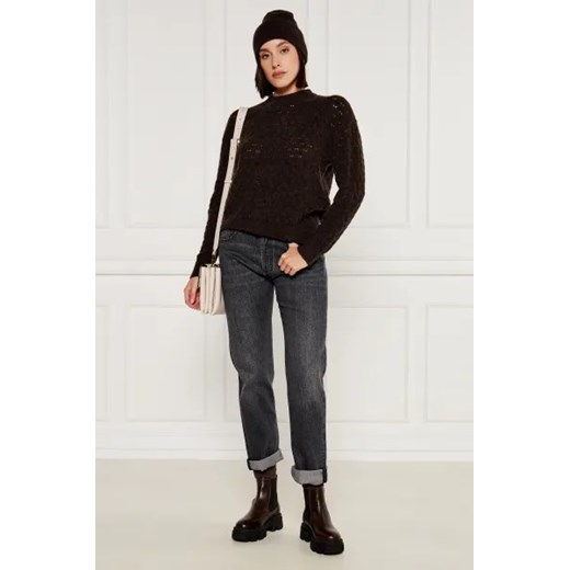 Samsøe Samsøe Wełniany sweter Saanour | Classic fit L okazyjna cena Gomez Fashion Store
