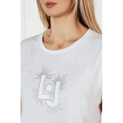 Liu Jo Beachwear T-shirt | Regular Fit S wyprzedaż Gomez Fashion Store