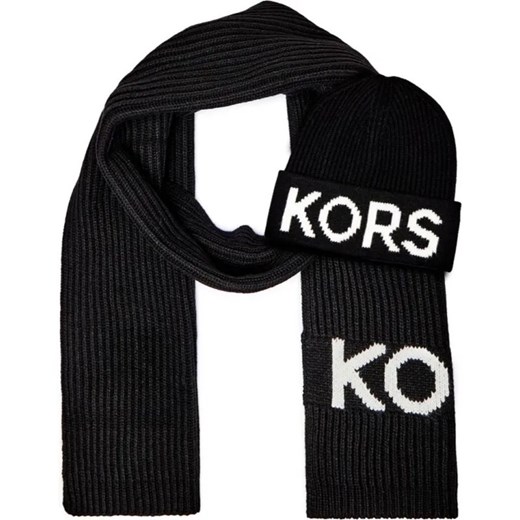 Michael Kors Szal + czapka FISHERMAN''S RIB | z dodatkiem wełny ze sklepu Gomez Fashion Store w kategorii Czapki zimowe damskie - zdjęcie 184531188