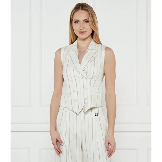 Joop! Kamizelka 58 252V58Vika-X | Slim Fit | z dodatkiem lnu ze sklepu Gomez Fashion Store w kategorii Kamizelki damskie - zdjęcie 184531255