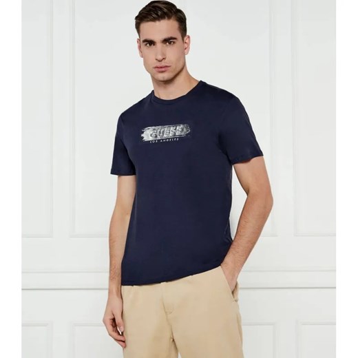 GUESS T-shirt DEBOSS | Slim Fit ze sklepu Gomez Fashion Store w kategorii T-shirty męskie - zdjęcie 184531359