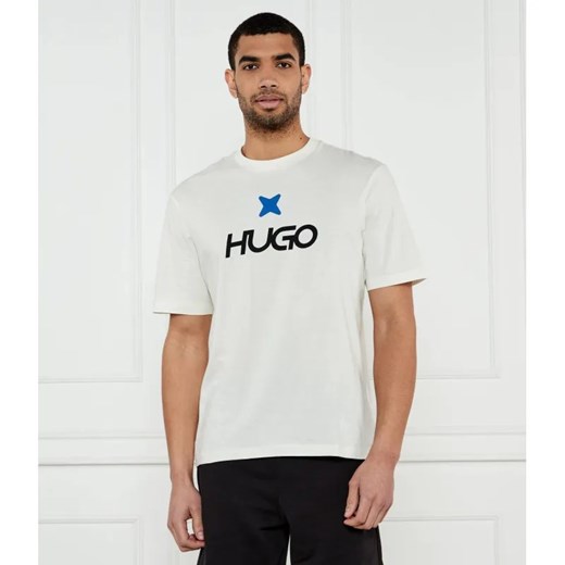 Hugo Blue T-shirt Newromi | Regular Fit ze sklepu Gomez Fashion Store w kategorii T-shirty męskie - zdjęcie 184531376