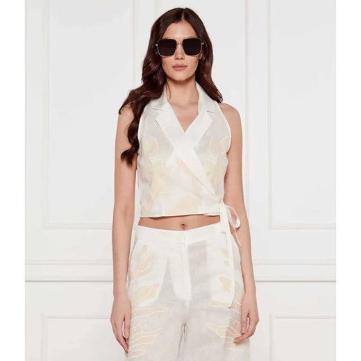 Marella Lniana kamizelka KRISS | Regular Fit ze sklepu Gomez Fashion Store w kategorii Kamizelki damskie - zdjęcie 184531407