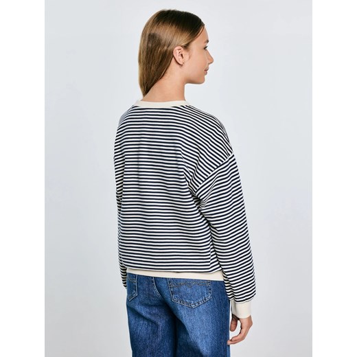 Bluza dziewczęca w paski granatowa-beżowa Lanla 403 152 Big Star