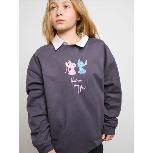 Sinsay - Bluza Stitch - szary ze sklepu Sinsay w kategorii Bluzy dziewczęce - zdjęcie 184532157