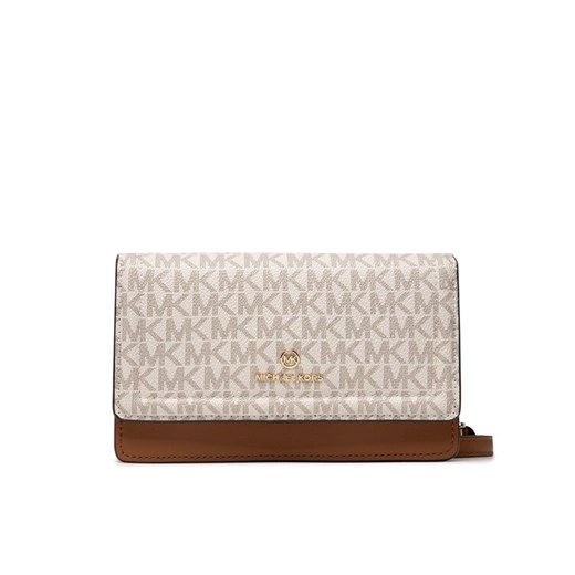 Torebka MICHAEL Michael Kors Jest Set Charm 32S1GT9C2B Beżowy ze sklepu eobuwie.pl w kategorii Listonoszki - zdjęcie 184532257