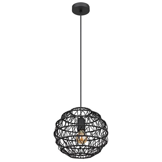 Globo lighting Lampa wisząca &quot;Senni&quot; w kolorze czarnym - wys. 120 x Ø 29 cm ze sklepu Limango Polska w kategorii Lampy wiszące - zdjęcie 184534598