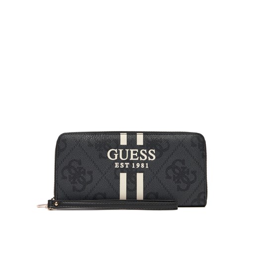 Duży Portfel Damski Guess Laurell II Slg SWOS74 59146 Czarny ze sklepu eobuwie.pl w kategorii Portfele damskie - zdjęcie 184536219