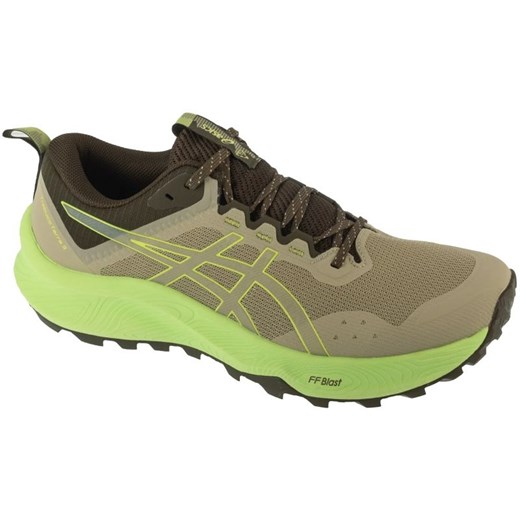 Buty do biegania Asics Trabuco Terra 3 M 1011C152-301 zielone ze sklepu ButyModne.pl w kategorii Buty sportowe męskie - zdjęcie 184536479