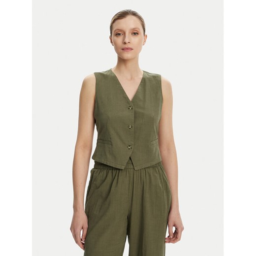 Vero Moda Kamizelka Caia 10333795 Zielony Regular Fit ze sklepu MODIVO w kategorii Kamizelki damskie - zdjęcie 184536669