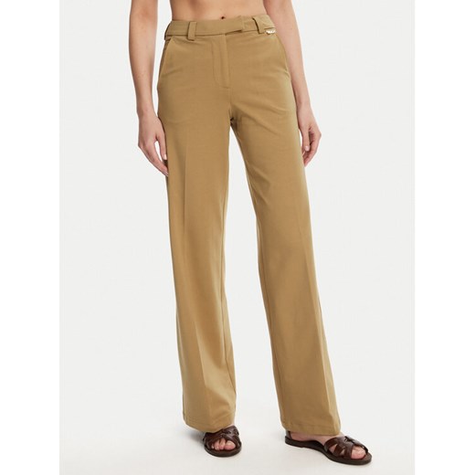 Silvian Heach Spodnie materiałowe Liovica GPP25421PA Beżowy Wide Leg ze sklepu MODIVO w kategorii Spodnie damskie - zdjęcie 184536717