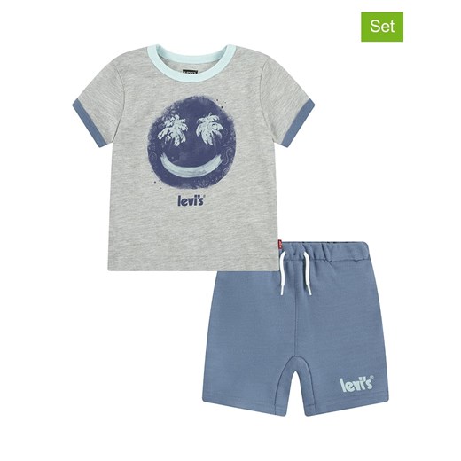 Levi&apos;s Kids 2-częściowy zestaw w kolorze szaro-niebieskim ze sklepu Limango Polska w kategorii Komplety chłopięce - zdjęcie 184537389