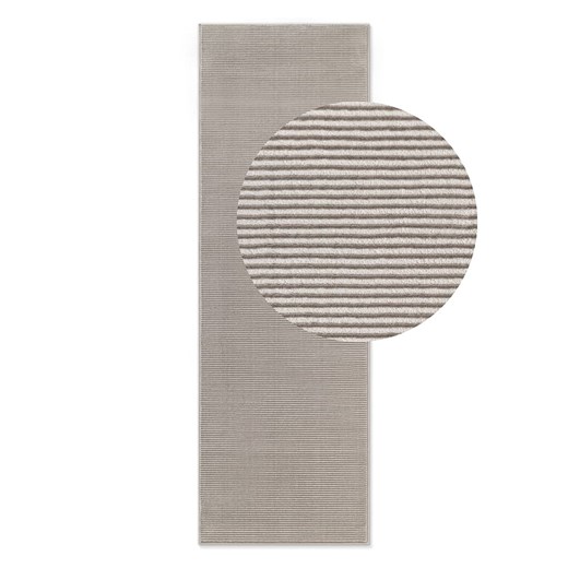 Elle Decoration Dywan &quot;Perles&quot; w kolorze kremowo-szarym Elle Decoration 80x240 cm wyprzedaż Limango Polska