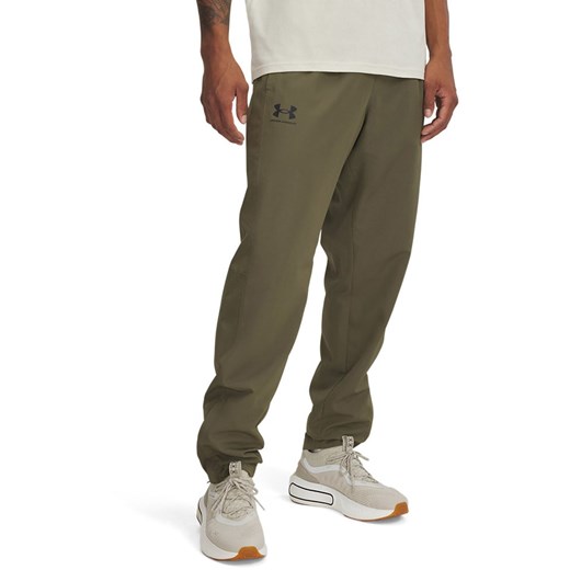 Under Armour Spodnie sportowe w kolorze khaki ze sklepu Limango Polska w kategorii Spodnie męskie - zdjęcie 184537618