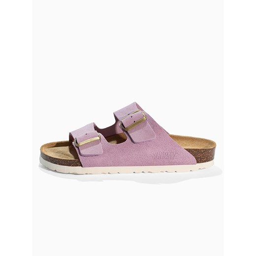 Sunbay Skórzane klapki &quot;Trefle&quot; w kolorze jasnoróżowym Sunbay 38 Limango Polska promocyjna cena