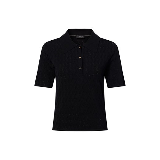s.Oliver BLACK LABEL Damski sweter z krótkim rękawem Kobiety czarny jednolity ze sklepu vangraaf w kategorii Swetry damskie - zdjęcie 184539087