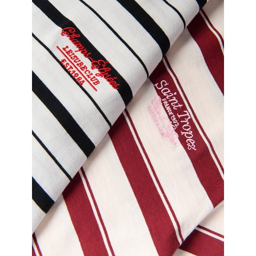 Reserved - T-shirt z haftem - wielobarwny Reserved XL Reserved