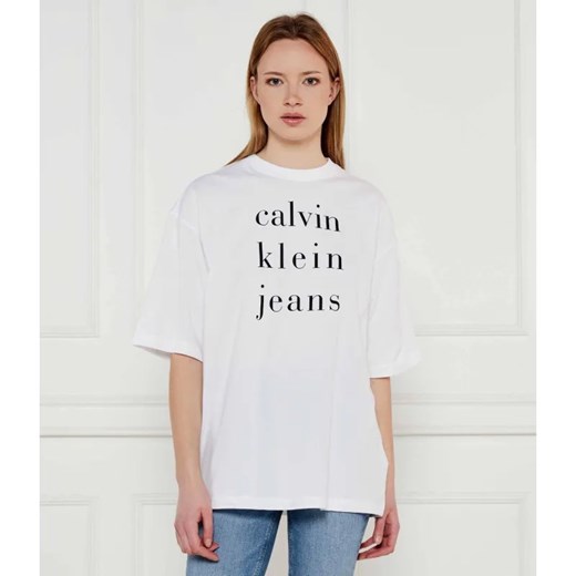 Calvin Klein Jeans T-shirt | Relaxed fit ze sklepu Gomez Fashion Store w kategorii Bluzki damskie - zdjęcie 184539318