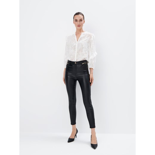 Mohito - Spodnie skinny PETITE - czarny ze sklepu Mohito w kategorii Spodnie damskie - zdjęcie 184539718