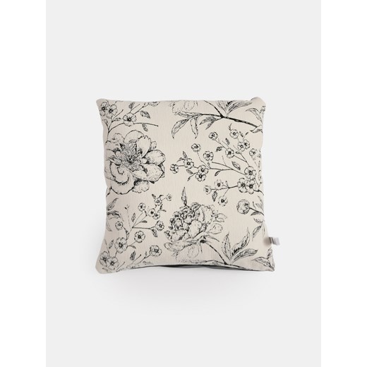 Sinsay - Poduszka dekoracyjna z motywem kwiatowym - biały Sinsay One Size Sinsay