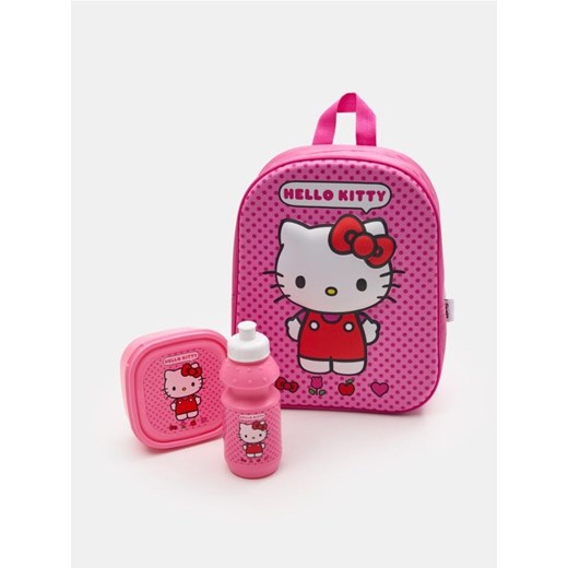 Sinsay - Zestaw: plecak, lunchbox oraz butelka Hello Kitty - wielobarwny ze sklepu Sinsay w kategorii Dom - zdjęcie 184541285