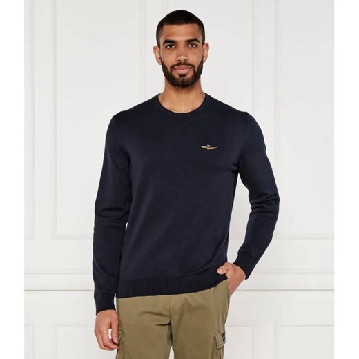 Aeronautica Militare Sweter | Regular Fit ze sklepu Gomez Fashion Store w kategorii Swetry męskie - zdjęcie 184542565