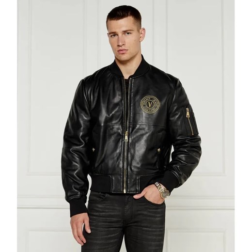Versace Jeans Couture Skórzana kurtka | Regular Fit ze sklepu Gomez Fashion Store w kategorii Kurtki męskie - zdjęcie 184542577