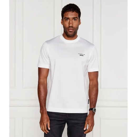 BOSS BLACK T-shirt C-Thompson 197_PS | PORSCHE X BOSS | Regular Fit | mercerised ze sklepu Gomez Fashion Store w kategorii T-shirty męskie - zdjęcie 184542646