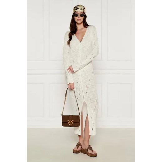 Pinko Skórzana torebka na ramię LOVE ONE MINI SLOUCHY Pinko OS Gomez Fashion Store