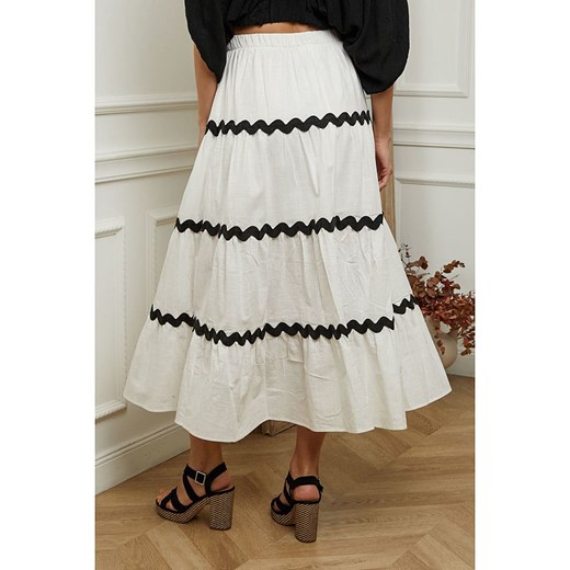 Plume Spódnica &quot;Marty&quot; w kolorze biało-czarnym Plume L Limango Polska wyprzedaż