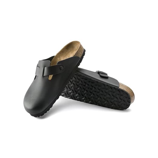 Birkenstock Chodaki "Boston" w kolorze czarnym 43 wyprzedaż Limango Polska