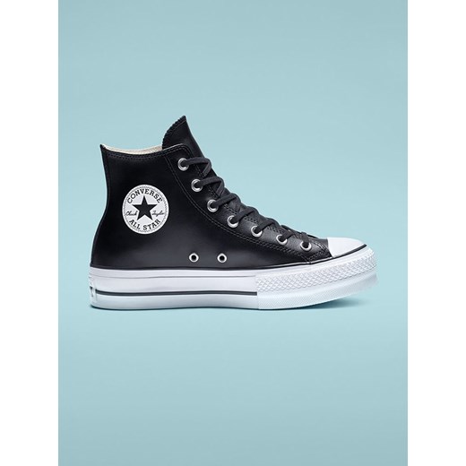 Converse Skórzane sneakersy w kolorze czarnym ze sklepu Limango Polska w kategorii Trampki damskie - zdjęcie 184543989
