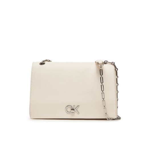 Calvin Klein Torebka K60K612810 Écru ze sklepu MODIVO w kategorii Kopertówki - zdjęcie 184544988