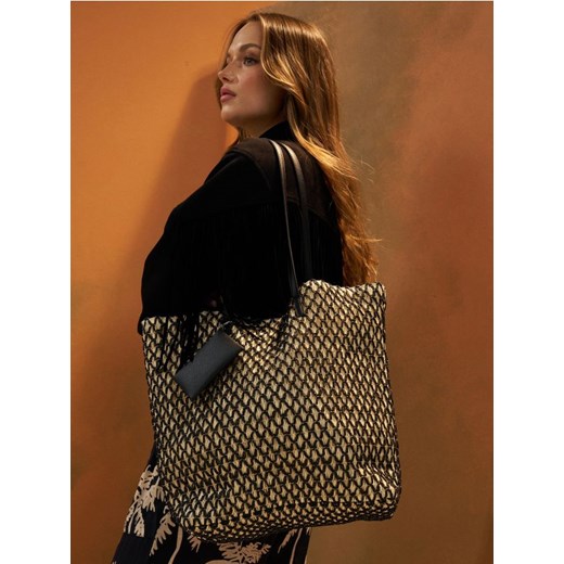 Sinsay - Pleciona torebka tote - wielobarwny ze sklepu Sinsay w kategorii Torby Shopper bag - zdjęcie 184546846
