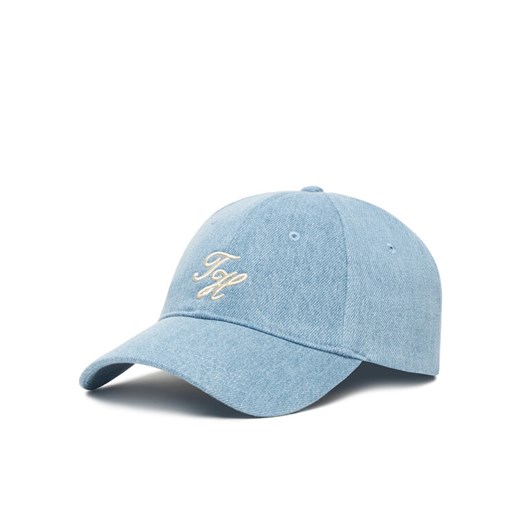 Tommy Hilfiger Czapka z daszkiem Th Embroidered AW0AW17486 Błękitny ze sklepu MODIVO w kategorii Czapki z daszkiem damskie - zdjęcie 184547026