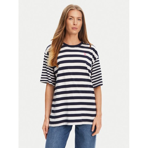 U.S. Polo Assn. T-Shirt WUP0682 Granatowy Loose Fit ze sklepu MODIVO w kategorii Bluzki damskie - zdjęcie 184547027