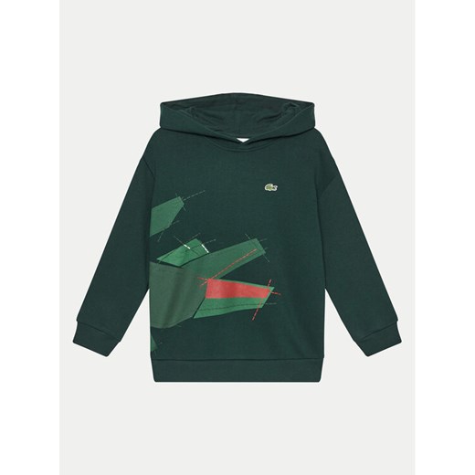 Lacoste Bluza SJ2561 Zielony Oversize ze sklepu MODIVO w kategorii Bluzy chłopięce - zdjęcie 184547037