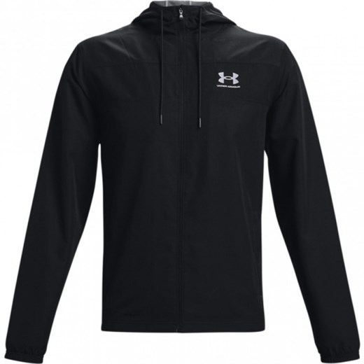 Męska kurtka treningowa Under Armour UA Sportstyle Windbreaker -czarna ze sklepu Sportstylestory.com w kategorii Kurtki męskie - zdjęcie 184547567