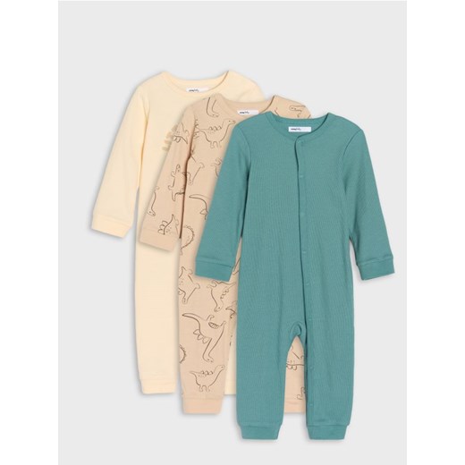 Sinsay - Pajacyki 3 pack - kremowy Sinsay 86 (12-18 m) Sinsay