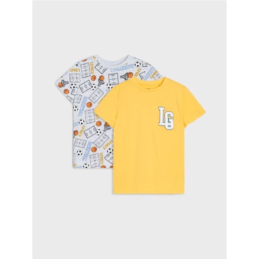 Sinsay - Koszulki 2 pack - szary ze sklepu Sinsay w kategorii T-shirty chłopięce - zdjęcie 184548409