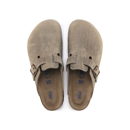 Birkenstock Skórzane chodaki "Boston" w kolorze jasnobrązowym 41 Limango Polska wyprzedaż