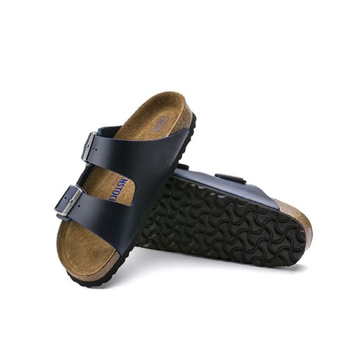 Birkenstock Skórzane klapki &quot;Arizona&quot; w kolorze granatowym 40 promocja Limango Polska