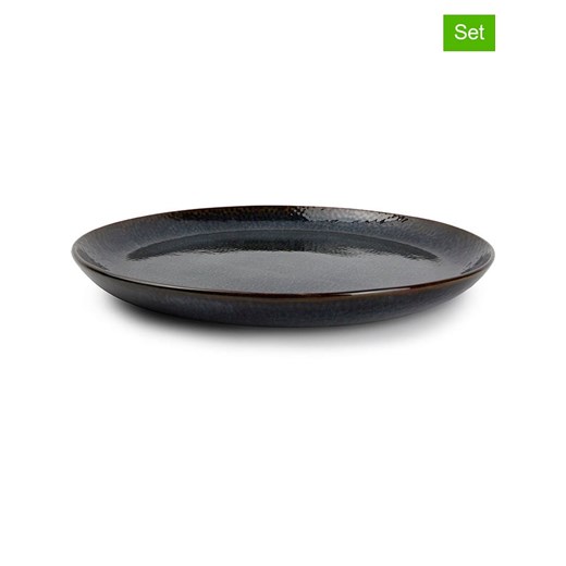 Salt and Pepper Talerze obiadowe (4 szt.) &quot;Mielo&quot; w kolorze czarno-zielonym - Ø 26,5 cm ze sklepu Limango Polska w kategorii Talerze - zdjęcie 184548716