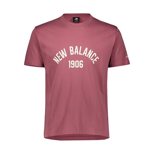 New Balance Koszulka &quot;Essentials Varsity&quot; w kolorze różowym ze sklepu Limango Polska w kategorii T-shirty męskie - zdjęcie 184548777