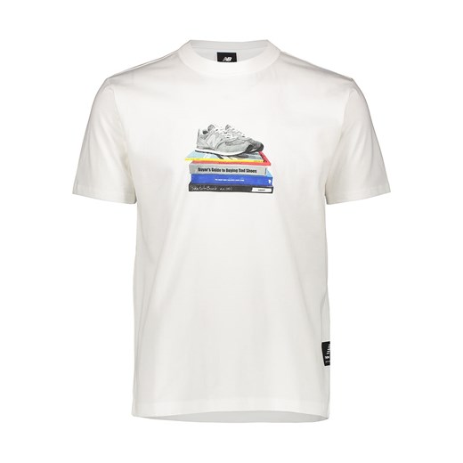 New Balance Koszulka &quot;Sneaker&quot; w kolorze białym ze sklepu Limango Polska w kategorii T-shirty męskie - zdjęcie 184548827