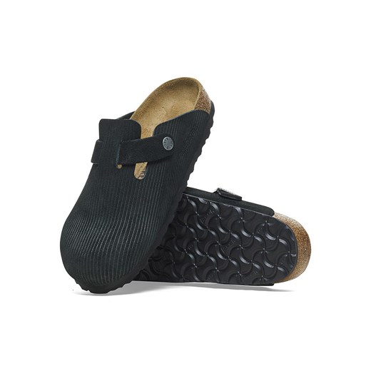 Birkenstock Skórzane chodaki "Boston" w kolorze czarnym 37 promocja Limango Polska
