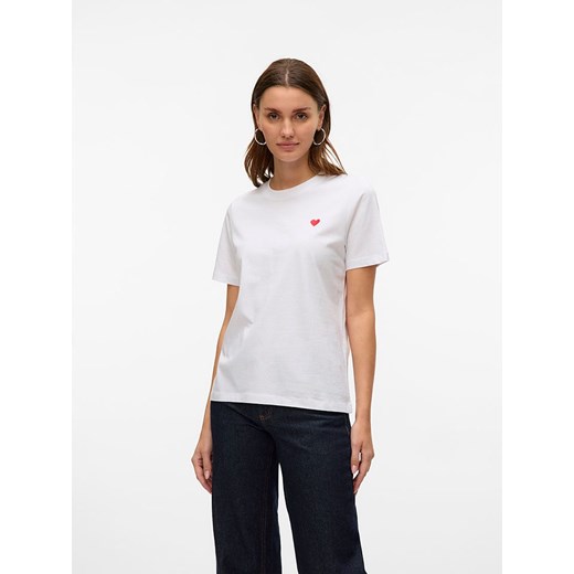 Vero Moda Koszulka w kolorze białym Vero Moda M promocyjna cena Limango Polska