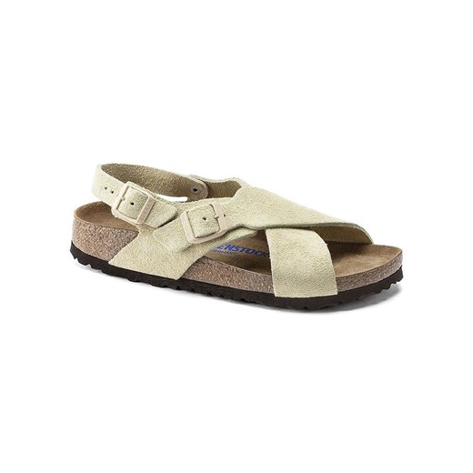 Birkenstock Skórzane sandały &quot;Tulum&quot; w kolorze kremowym ze sklepu Limango Polska w kategorii Sandały damskie - zdjęcie 184550028