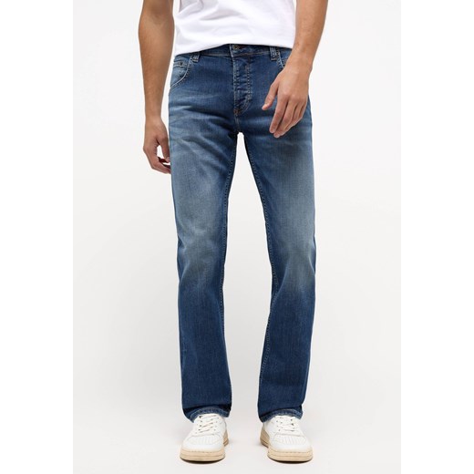 Męskie Spodnie jeansowe Mustang Style Washington Straight Denim Blue 1016618 5000 313 ze sklepu YouNeedit.pl w kategorii Jeansy męskie - zdjęcie 184550776